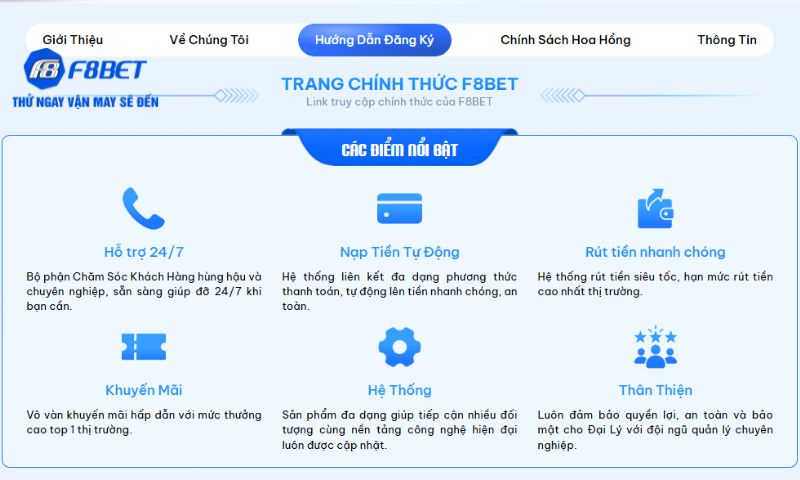 Hoàn tất thủ tục đăng ký Đại lý F8BET dễ dàng chỉ với một số thao tác đơn giản